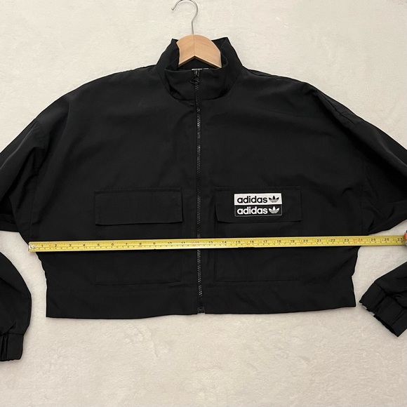 Adidas Originals R.Y.V. Cropped Track Top Black Size L - Picture 13 of 14